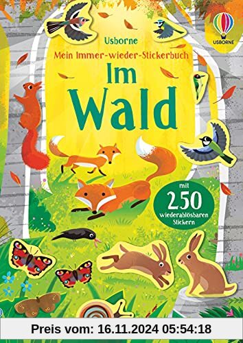 Mein Immer-wieder-Stickerbuch: Im Wald