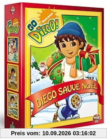 Coffret diego sauve noël : diego sauve noël ; diego à la rescousse du jaguar ; diego mission safari [FR Import]