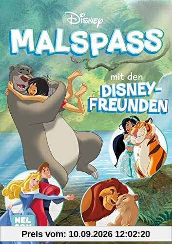 Disney: Malspaß mit den Disney-Freunden: Mehr als 60 Ausmalmotive zu Liebe und Freundschaft (Disney Klassiker)