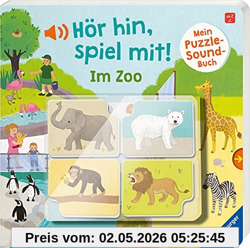 Hör hin, spiel mit! Mein Puzzle-Soundbuch: Im Zoo
