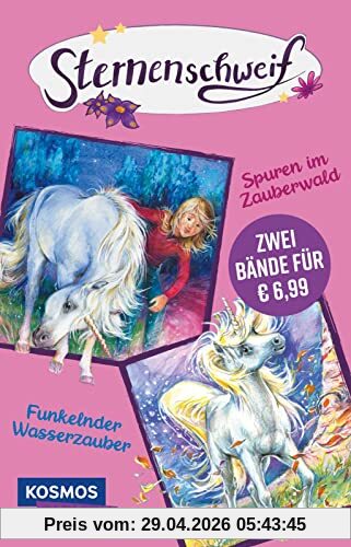Sternenschweif: Doppelband – Enthält die Bände: Spuren im Zauberwald / Funkelnder Wasserzauber: Eine Heldin und ihr magisches Einhorn fliegen ins Abenteuer!