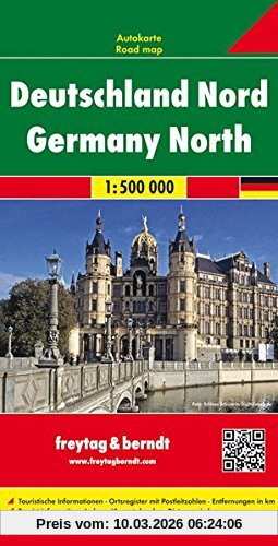 Freytag-Berndt und Artaria Kg Freytag Berndt Autokarten, Deutschland Nord - Maßstab 1, 500 000