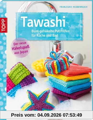 Tawashi: Bunt gehäkelte Putzhilfen für Küche und Bad