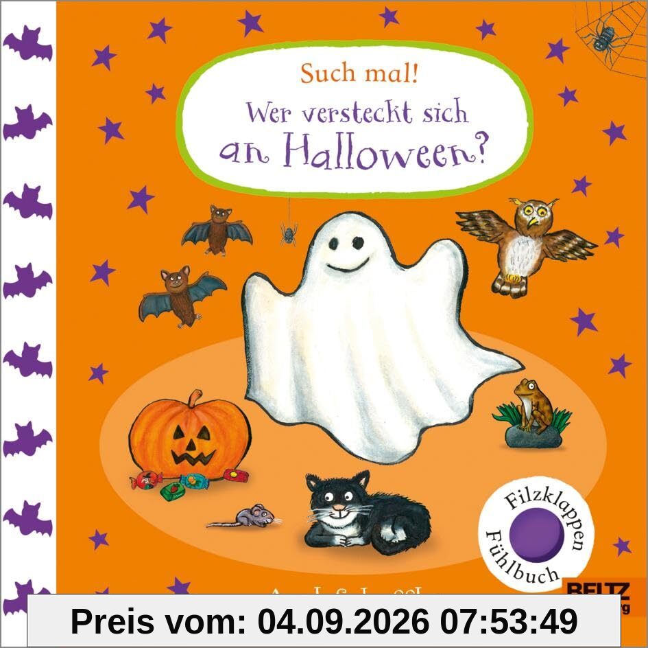 Such mal! Wer versteckt sich an Halloween?: Fühlbuch mit Filzklappen