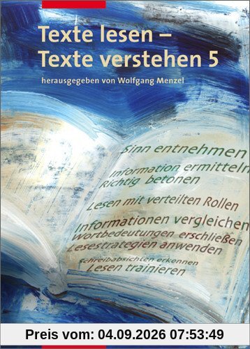 Deutsch Lernhilfen - Sekundarstufe I: Texte lesen - Texte verstehen: Arbeitsheft 5