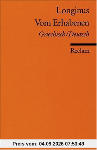Vom Erhabenen: Griech. /Dt
