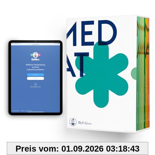 MedGurus MedAT 2024 Komplettpaket - Kompendium mit allen Büchern und E-Learning zur Vorbereitung auf den Medizinertest in Österreich