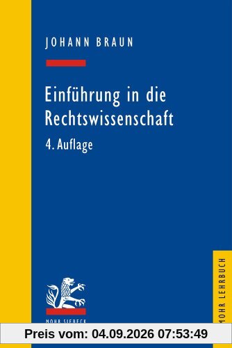 Einführung in die Rechtswissenschaft