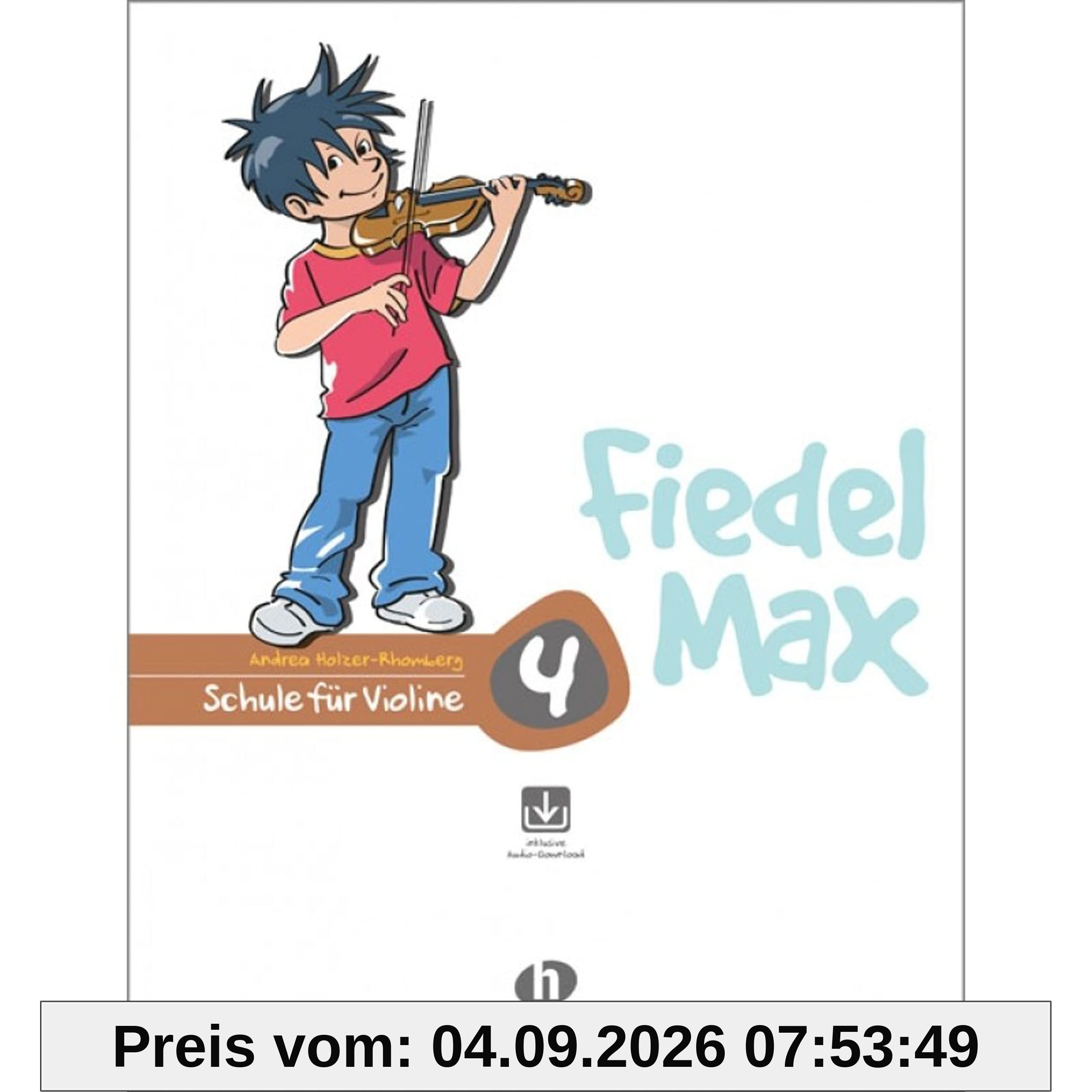 The title should be: Fiedel Max - Schule für Violine, Band 4 inklusivec Audio-Download.