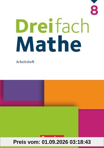 Dreifach Mathe - Ausgabe 2021 - 8. Schuljahr: Arbeitsheft mit Lösungen