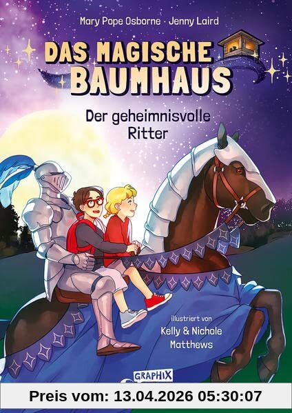 Das magische Baumhaus (Comic-Buchreihe Band 2) - Der geheimnisvolle Ritter: Tauche ein in die Welt der Schlösser im Mittelalter - Comic-Buch für Kinder ab 7 Jahren