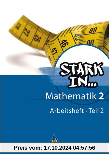 Stark in Mathematik - Ausgabe 2008: Arbeitsheft 2 Teil 2 (Lernstufe 8)