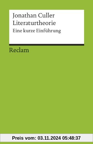 Literaturtheorie: Eine kurze Einführung