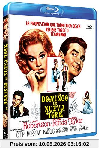 Sunday in New York / Un Domingo En Nueva York 1963 [Blu-ray] EU Import Englisch Ton (Kein Deutsche Sprache)
