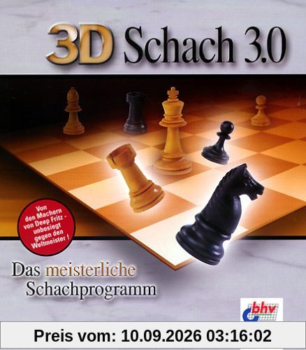 3D Schach 3.0, 1 CD-ROM Das meisterliche Schachprogramm für Windows 95/98/Me/2000/NT 4.x/XP