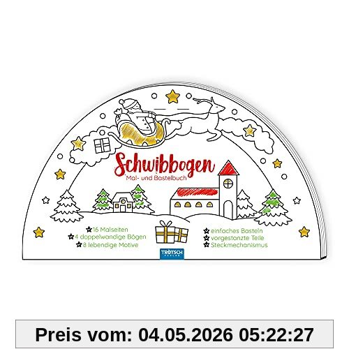 Trötsch Bastelbuch Schwibbogen Mal- und Bastelbuch: Bastelheft Beschäftigungsbuch