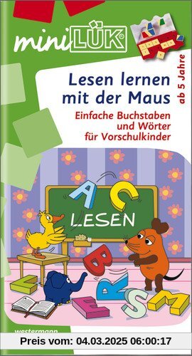 miniLÜK: Lesen lernen mit der Maus: Einfache Buchstaben und Wörter für Vorschulkinder