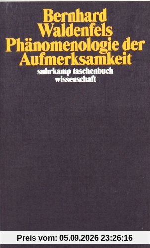 Phänomenologie der Aufmerksamkeit (suhrkamp taschenbuch wissenschaft)