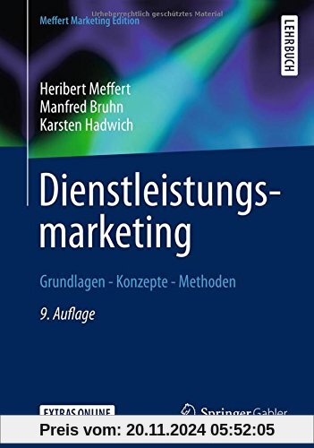 Dienstleistungsmarketing: Grundlagen - Konzepte - Methoden