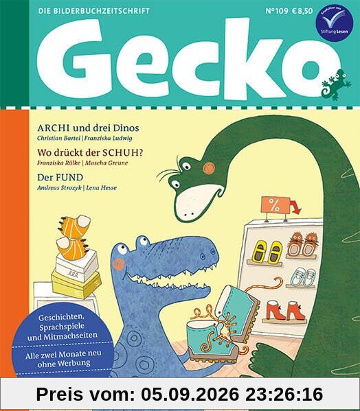 Gecko Kinderzeitschrift Band 109: Thema: Dinosaurier