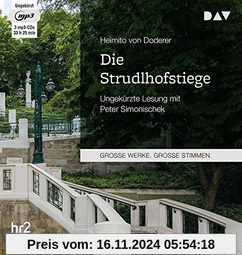 Die Strudlhofstiege: Ungekürzte Lesung mit Peter Simonischek (3 mp3-CDs)