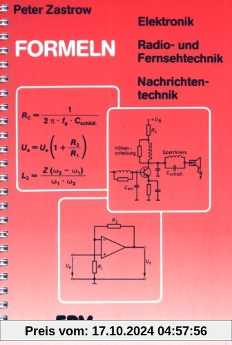 Formeln der Elektronik, Radio- und Fernsehtechnik, Nachrichtentechnik