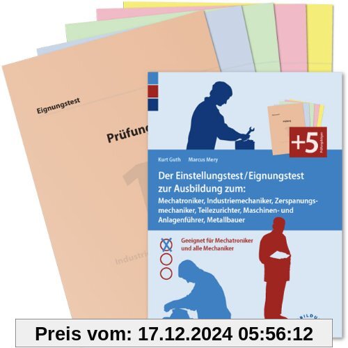 Der Eignungstest / Einstellungstest zur Ausbildung zum Mechatroniker, Industriemechaniker, Zerspanungsmechaniker, Teilez