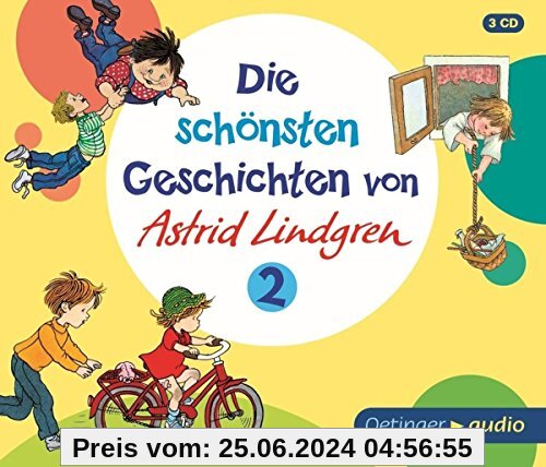 Die schönsten Geschichten von Astrid Lindgren 2 (3CD): Hörspiele, ca. 169 Min.