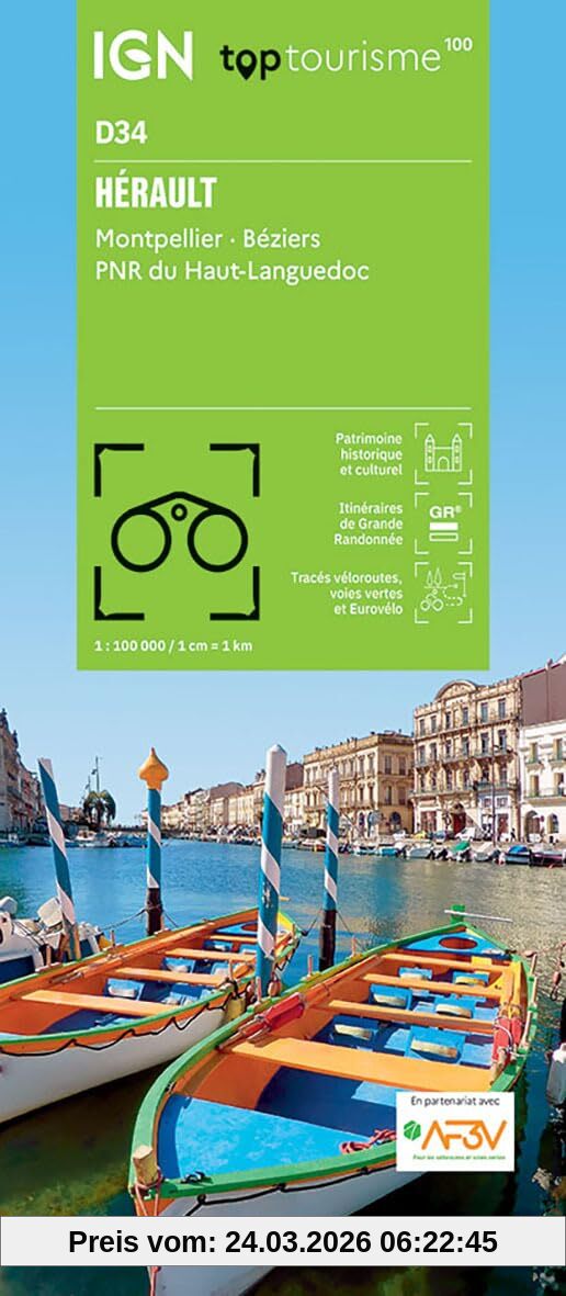 34 Hérault Montpellier: 1:100000 (TOP 100)
