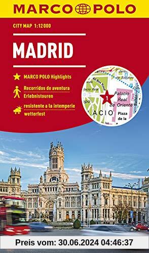 MARCO POLO Cityplan Madrid 1:12 000 (MARCO POLO Citypläne)
