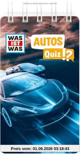 WAS IST WAS Quiz Autos | Für spannende Quizrunden mit Freunden und Familie | Im praktischen Pocket-Format | Für Kinder ab 8 Jahren
