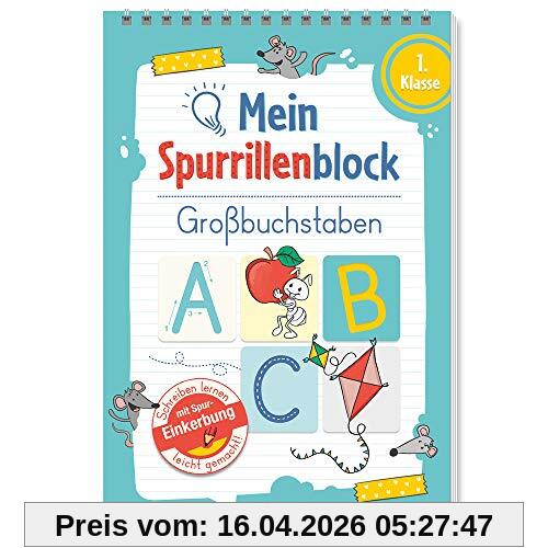 Trötsch Mein Spurrillenblock Großbuchstaben Übungsbuch: Übungsbuch Beschäftigungsbuch Lernbuch