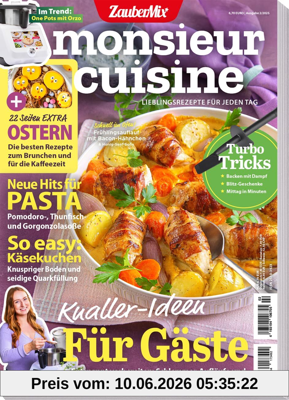 Monsieur Cuisine by Zaubermix - 02/25 - 22 Extra Ostern Seiten - Pasta - Turbo Tricks - Brunch - Kuchen