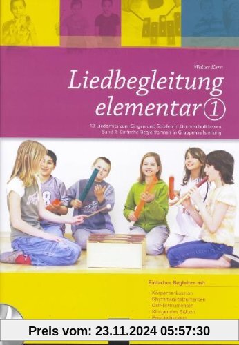 Liedbegleitung elementar 1, m. Audio-CD/CD-ROM