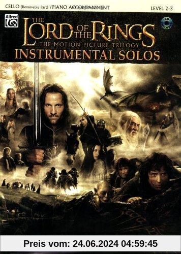 The Lord of the Rings, The Motion Picture Trilogy, w. Audio-CD, for Cello and Piano Accompaniment