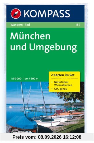 München und Umgebung: Wander- und Biketouren. 2-teiliges Set mit Naturführer. GPS-genau. 1 : 50 000