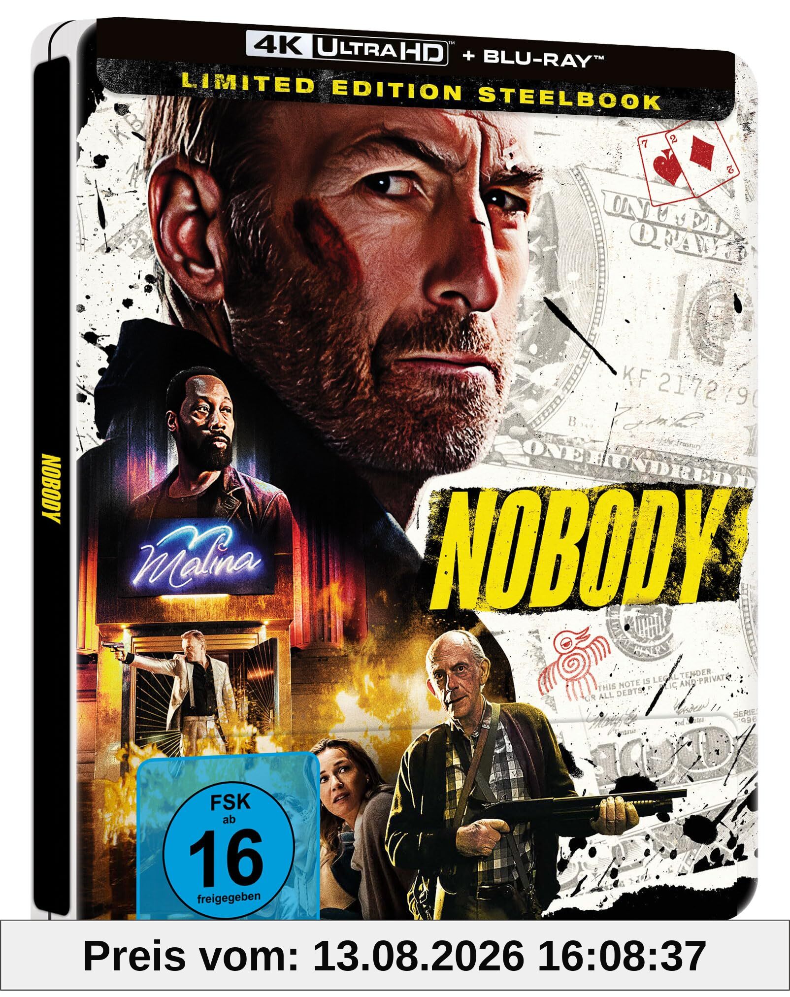 Nobody - Limited Steelbook [4K Ultra HD], [Blu-ray]