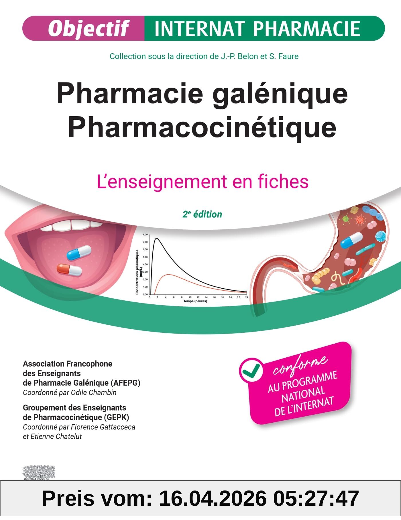 Pharmacie galénique, pharmacocinétique : l'enseignement en fiches : conforme au programme national de l'internat