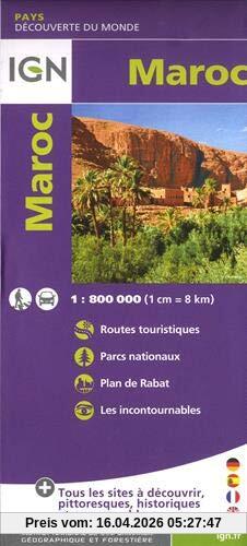 Carte Maroc 1:800 000