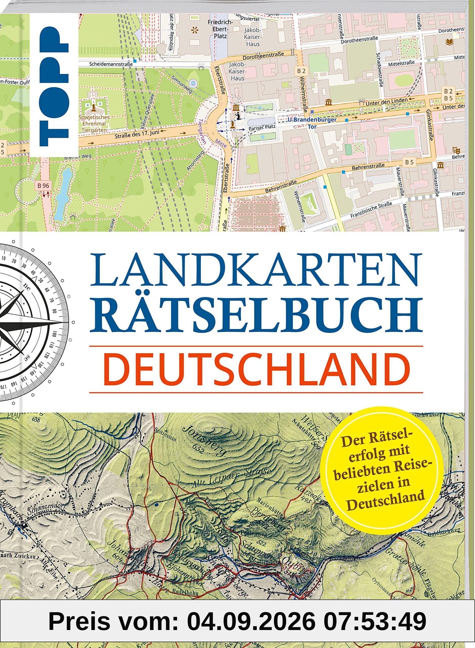 Landkarten Rätselbuch - Deutschland