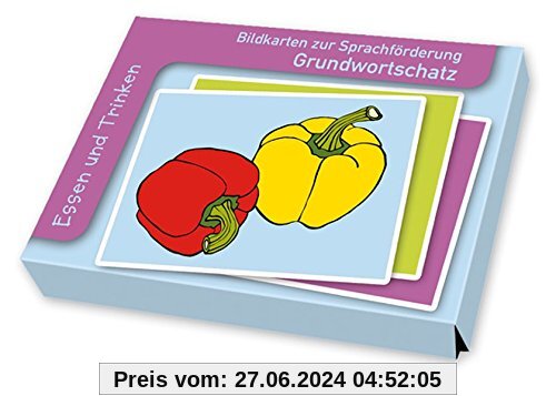 Bildkarten Grundwortschatz: Essen und Trinken (Bildkarten zur Sprachförderung)
