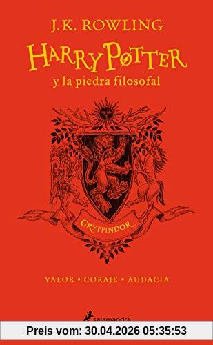 Harry Potter y la Piedra Filosofal. Casa Gryffindor: Rojo (20 Aniversario)