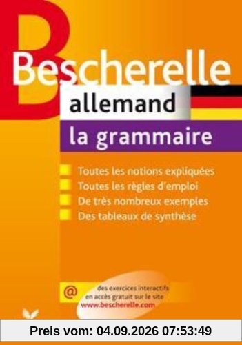 Allemand, la grammaire