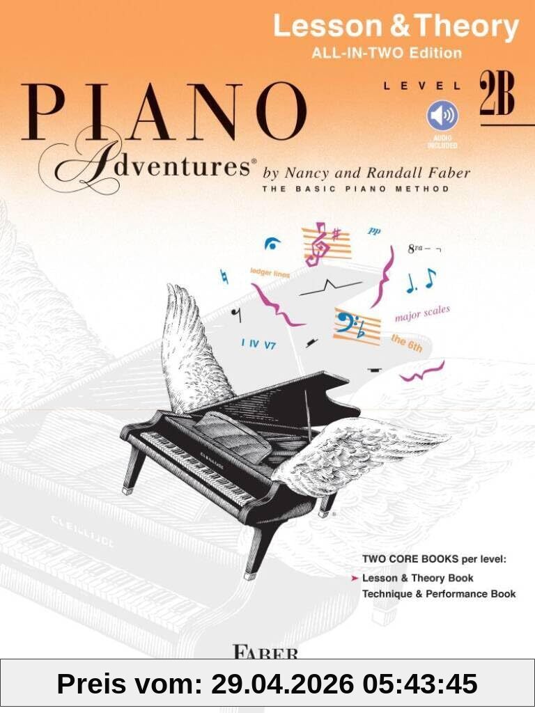 Piano Adventures All-In-Two Level 2B Tech. & Perf..: Technique & Performance - Anglicised Edition