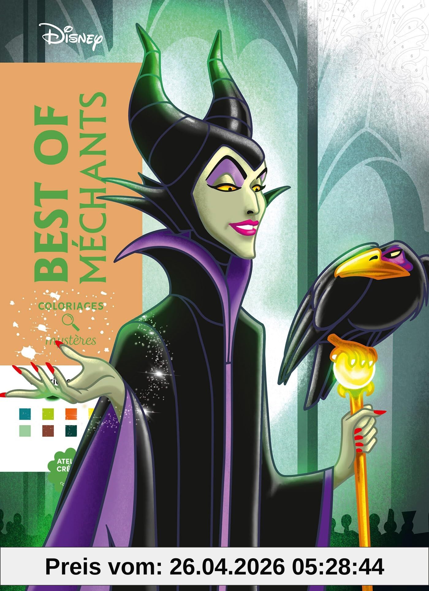 Coloriages mystères Disney Best of Méchants : Colorie les chiffres et découvre l'image