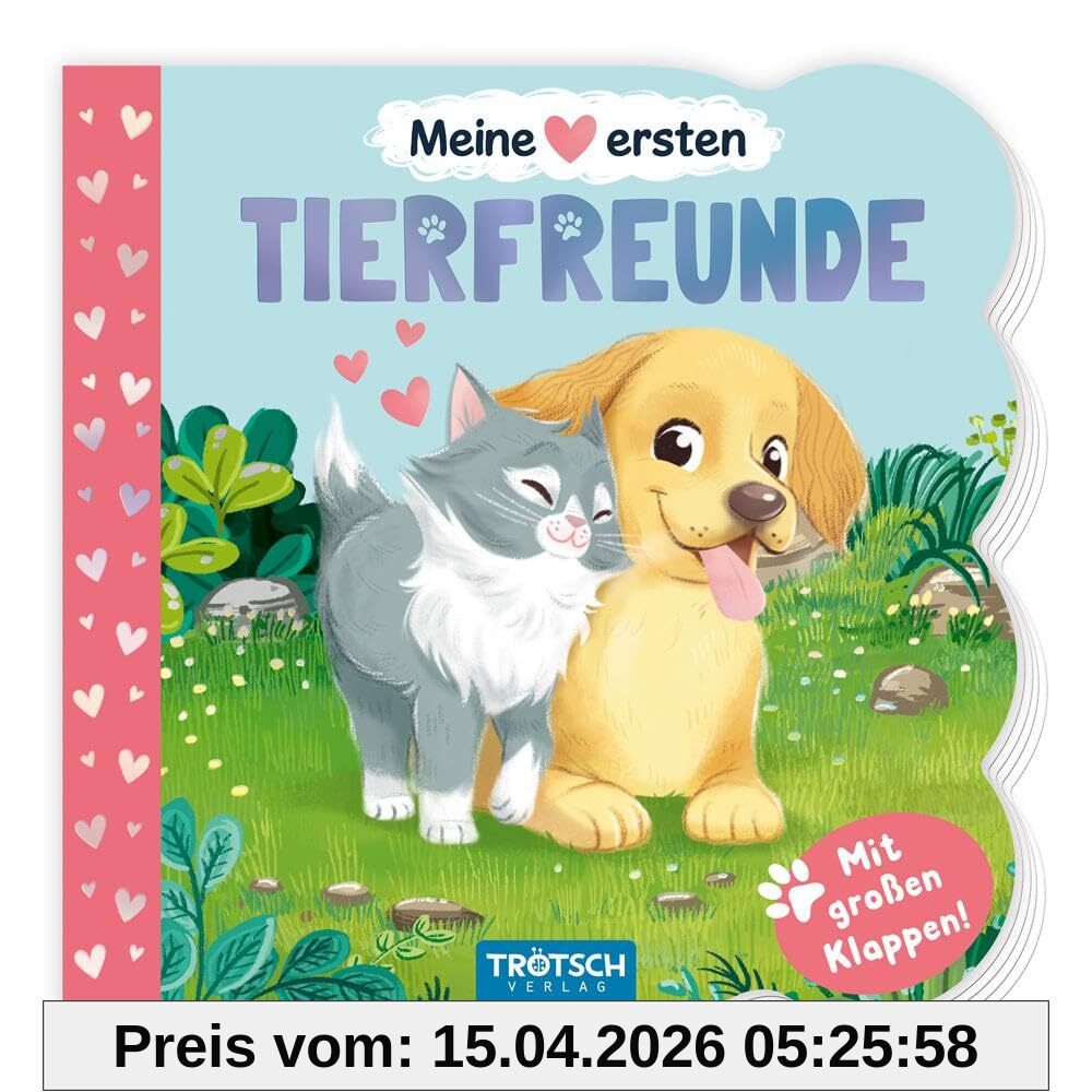 TRÖTSCH - Klappenbuch Meine ersten Tierfreunde | Ab 1 Jahr: Beschäftigungsbuch Spielbuch Vorlesebuch