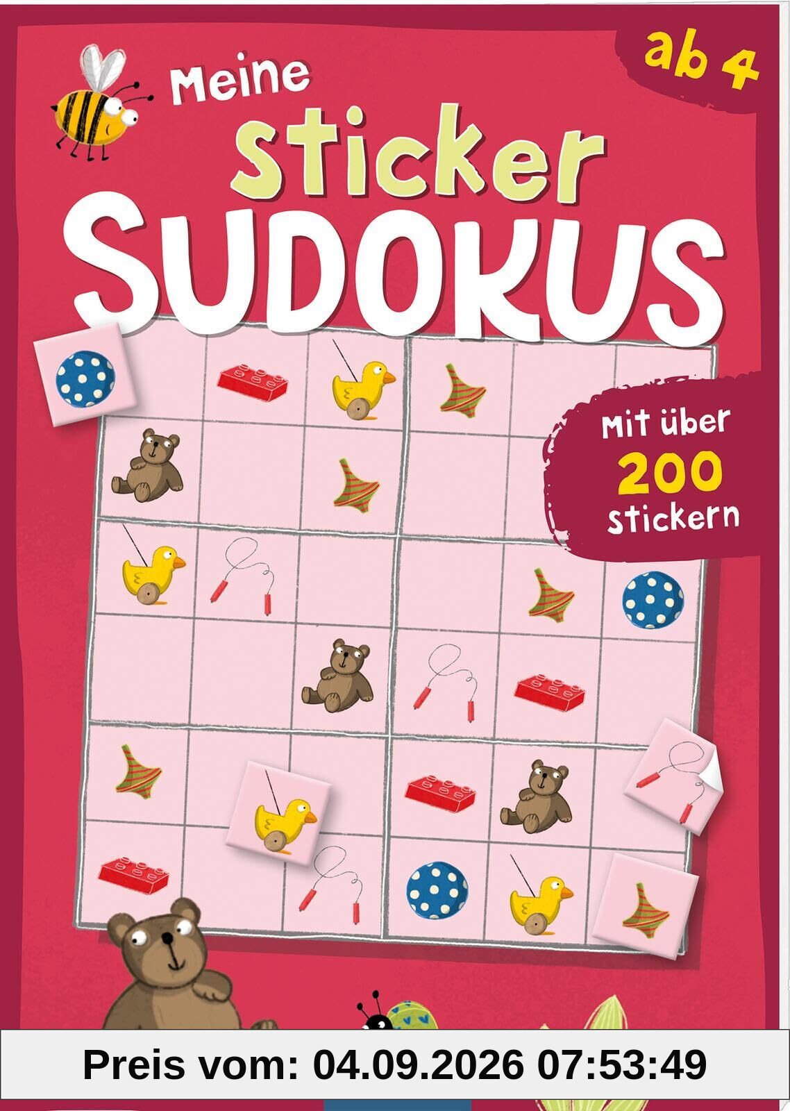 Meine Sticker-Sudokus – Symbole: Mit über 200 Stickern | Ein Rätsel-Stickerheft mit Symbolen ab 4 Jahren (Sticker-Rätsel)
