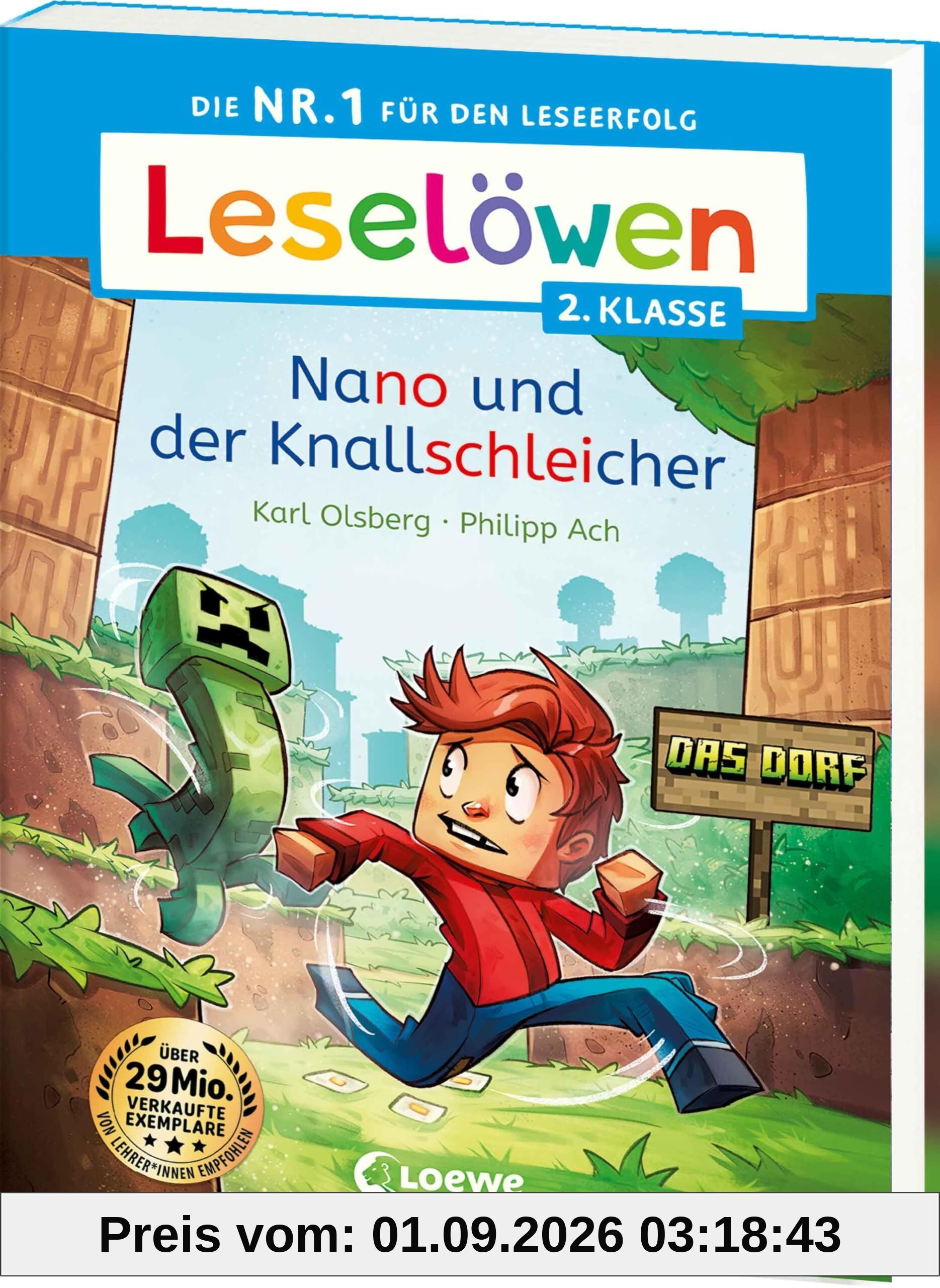Leselöwen 2. Klasse - Nano und der Knallschleicher: Auf ins Leseabenteuer! - Die Nr. 1 für den Lesestart jetzt als praktische Broschurausgabe für unterwegs - Erstlesebuch für Kinder ab 6 Jahren