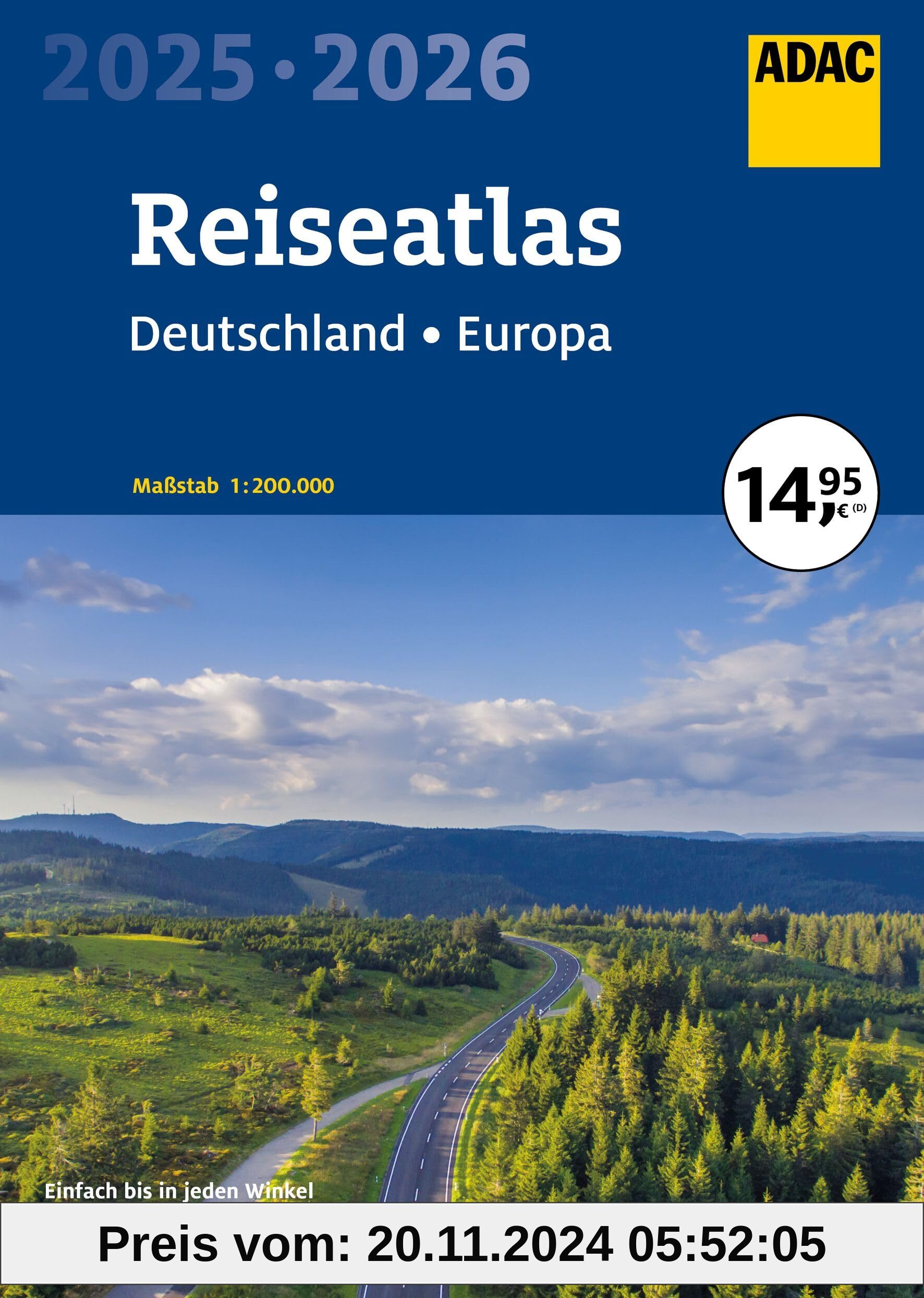 ADAC Reiseatlas 2025/2026 Deutschland 1:200.000, Europa 1:4,5 Mio. (ADAC Atlas)