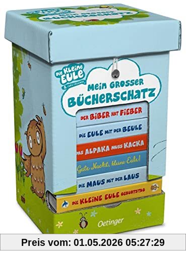 Die kleine Eule. Mein großer Bücherschatz: Schuber mit acht beliebten Pappbilderbüchern der Reihe für Kinder ab 2 Jahren (Die kleine Eule und ihre Freunde)
